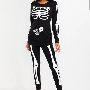 Motherhood Maternity Skeleton Costume